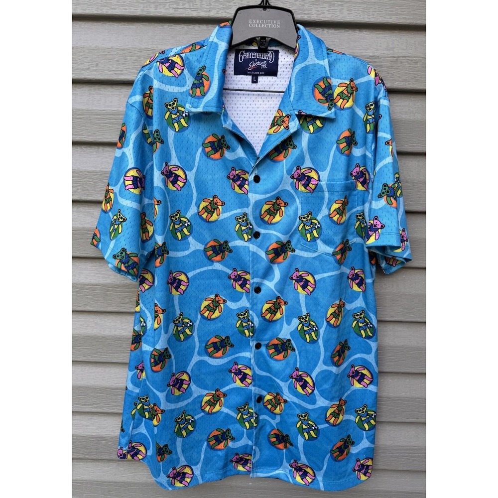 Grateful Dead X Section 119 Shirt Mens Large Multicolor Dancing Bears S/S